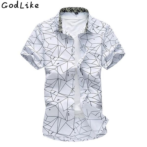 summer slim fit short sleeves mens pattern shirts 100% cotton casual camisa masculina brand clothing plus size 4xl 5xl 6xl y200408, White;black
summer slim fit short sleeves mens pattern shirts 100% cotton casual camisa masculina brand clothing plus size 4xl 5xl 6xl y200408, White;black