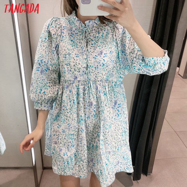 tangada 2020 fashion women blue floral print summer bow neck long sleeve ladies vintage loose dress vestidos 2w135 y200805, Black;pink
tangada 2020 fashion women blue floral print summer bow neck long sleeve ladies vintage loose dress vestidos 2w135 y200805, Black;pink