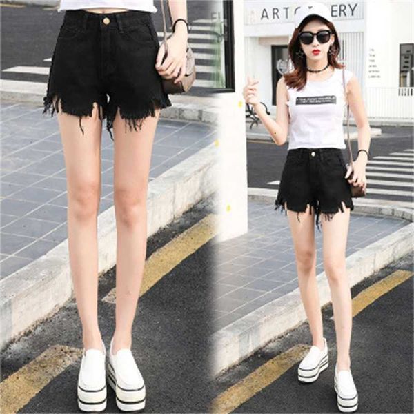 high waist denim shorts female summer korean student loose and thin large size fat mm wide leg pants, White;black
high waist denim shorts female summer korean student loose and thin large size fat mm wide leg pants, White;black