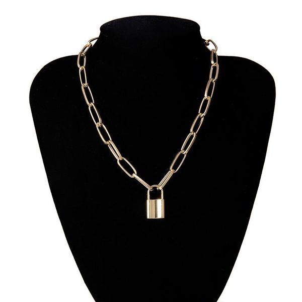 chokers exaggerated punk lock pendant necklaces for men women gold silver color padlock ladies chain necklace charms jewelry gifts, Golden;silver
chokers exaggerated punk lock pendant necklaces for men women gold silver color padlock ladies chain necklace charms jewelry gifts, Golden;silver