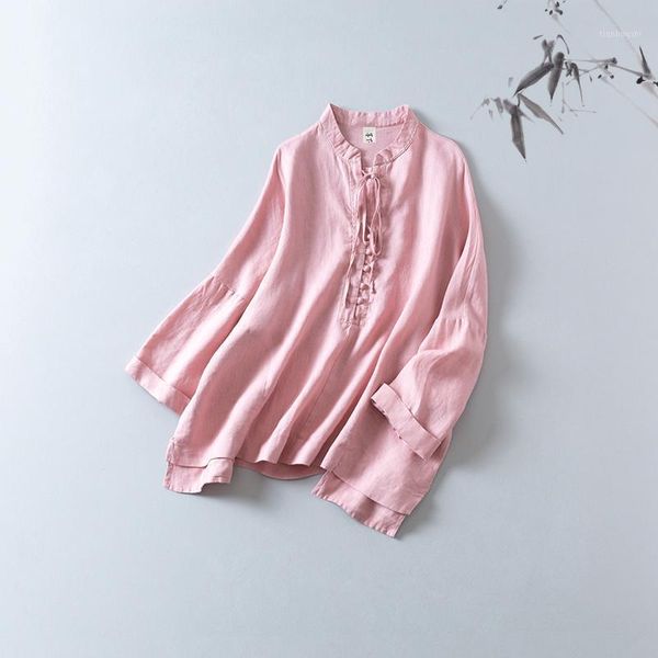 simple art under ink pure tie loose shirt plain temperament thin linen material female1, White
simple art under ink pure tie loose shirt plain temperament thin linen material female1, White