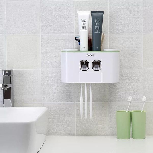 auto squeezing toothpaste dispenser wall-mount toothbrush holder toothbrush toothpaste cup storage bathroom accessories1
auto squeezing toothpaste dispenser wall-mount toothbrush holder toothbrush toothpaste cup storage bathroom accessories1