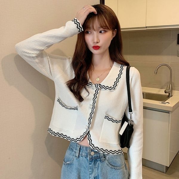 v0x22 early autumn 2020 new long small perfumecoat perfume fragrance slim fit short korean sleeve knitted cardigan coat women's fashion, White;black
v0x22 early autumn 2020 new long small perfumecoat perfume fragrance slim fit short korean sleeve knitted cardigan coat women's fashion, White;black