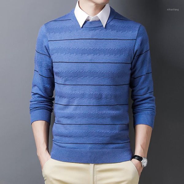 autumn 2021 new men's striped sweater, youth round neck pullover, fashionable and simple thick base sweater1, White;black
autumn 2021 new men's striped sweater, youth round neck pullover, fashionable and simple thick base sweater1, White;black