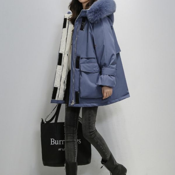 bottle of easing down women's cotton coat send students to overcome the bread cotton-padded jacket, Black
bottle of easing down women's cotton coat send students to overcome the bread cotton-padded jacket, Black