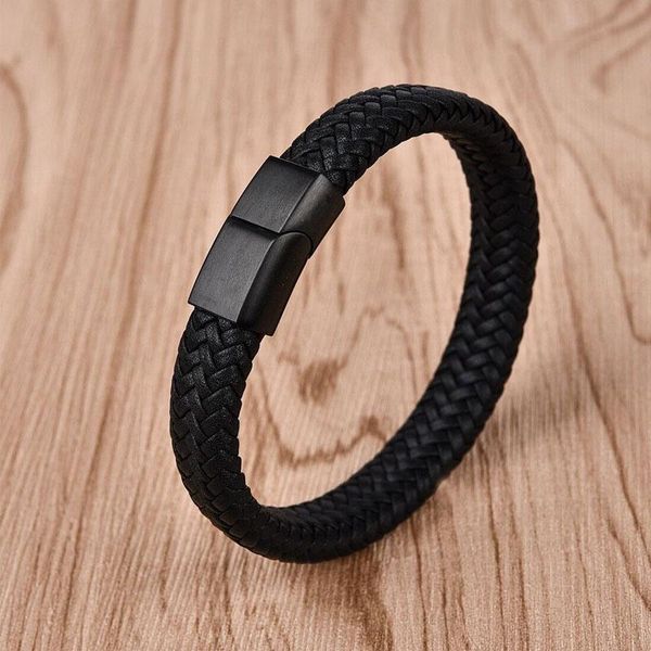 punk men jewelry braided handmade leather bracelet stainless steel magnetic clasp fashion bangles 21cm biker accessory gift, Golden;silver
punk men jewelry braided handmade leather bracelet stainless steel magnetic clasp fashion bangles 21cm biker accessory gift, Golden;silver