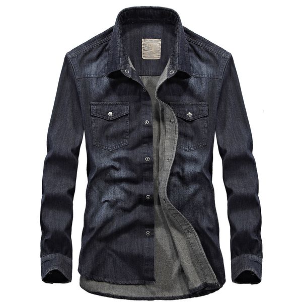 2020 casual army long-sleeve shirts denim big-size shirt for the black man spring blue cotton ynrv, White;black
2020 casual army long-sleeve shirts denim big-size shirt for the black man spring blue cotton ynrv, White;black