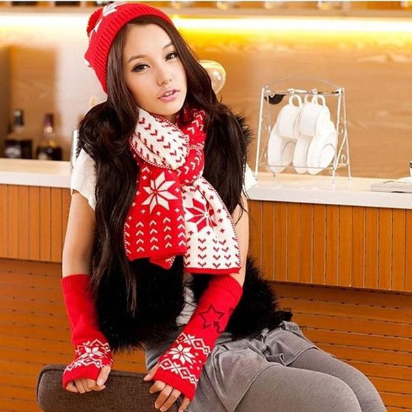 3pcs winter warm women knitting woolen set beanie ski hat+ scarf+ gloves wraps, Blue;gray
3pcs winter warm women knitting woolen set beanie ski hat+ scarf+ gloves wraps, Blue;gray