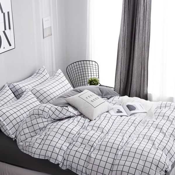 liv-esthete fashion classic black grid bedding set double king bed linen soft duvet cover pillowcase flat sheet for c0223
liv-esthete fashion classic black grid bedding set double king bed linen soft duvet cover pillowcase flat sheet for c0223