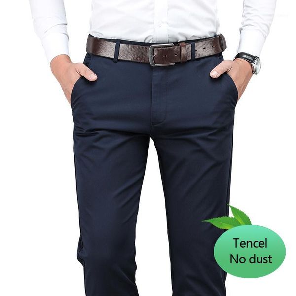 plus size 40 42 44 men's tencel casual pants not ash fashion business straight elastic trousers male brand clothes1, Black
plus size 40 42 44 men's tencel casual pants not ash fashion business straight elastic trousers male brand clothes1, Black