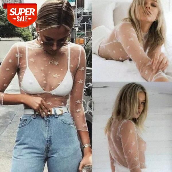 women hollow mesh net t-shirt long sleeve tee transparent slim t shirt s-xl #ti3h, White
women hollow mesh net t-shirt long sleeve tee transparent slim t shirt s-xl #ti3h, White