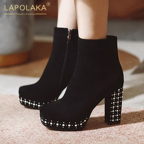 brand large sizes 43 fashion platform elegant high heels office lady ankle boots female winter women shoes footwear, Black
brand large sizes 43 fashion platform elegant high heels office lady ankle boots female winter women shoes footwear, Black