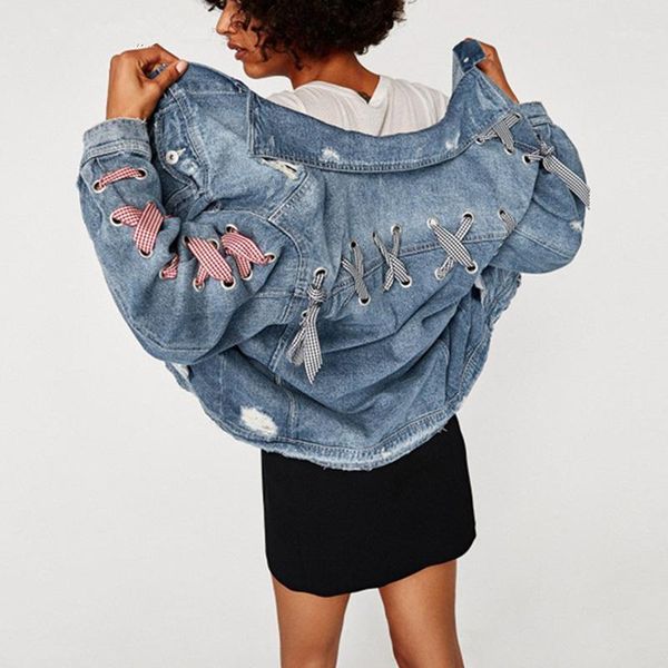 ladies spring autumn denim casual coat women long sleeve turn down collar jacket vintage fashion lace up oversize outerwear z3031, Black;brown
ladies spring autumn denim casual coat women long sleeve turn down collar jacket vintage fashion lace up oversize outerwear z3031, Black;brown