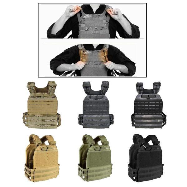 hunting jackets tactical vest paintball combat with pouches, Camo;black
hunting jackets tactical vest paintball combat with pouches, Camo;black