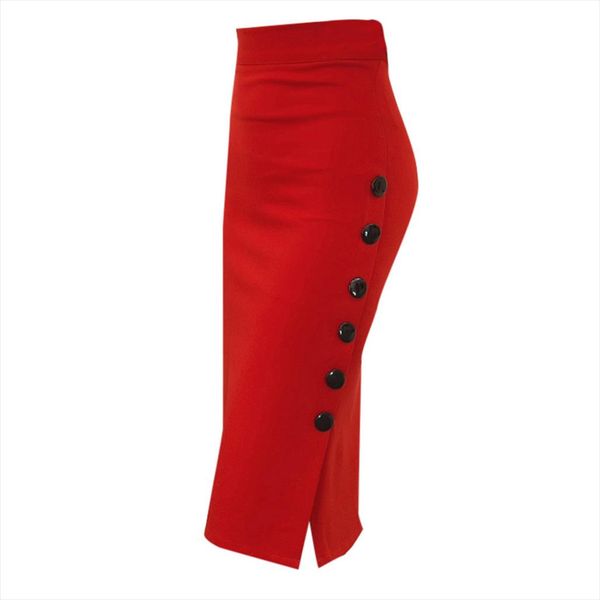 womens pencil skirt 2020 summer solid color high waisted button split office skirt fashion elegant skirt mar5, Black
womens pencil skirt 2020 summer solid color high waisted button split office skirt fashion elegant skirt mar5, Black