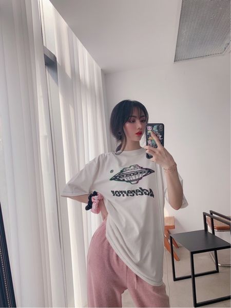 iqswd ader hanchao women's summer 2020 new alien spaceship cartoon drop big print t-shirt shoulder silhouette men's and spring sho, White
iqswd ader hanchao women's summer 2020 new alien spaceship cartoon drop big print t-shirt shoulder silhouette men's and spring sho, White