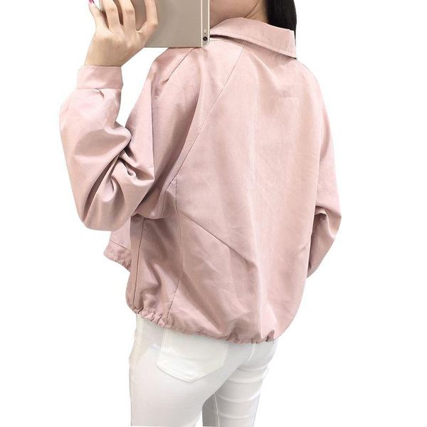 women's jackets autumn women jacket loose solid color short section thin pink denim, Black;brown
women's jackets autumn women jacket loose solid color short section thin pink denim, Black;brown