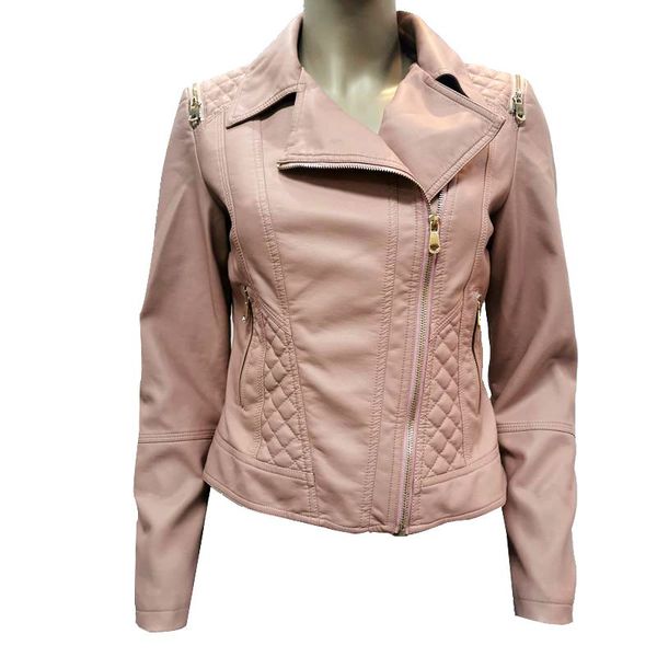 2021 female jacket coat motorcycle pu jacket stylish cool street coat polyester leather solid color fashion jacket women's wear, Black
2021 female jacket coat motorcycle pu jacket stylish cool street coat polyester leather solid color fashion jacket women's wear, Black
