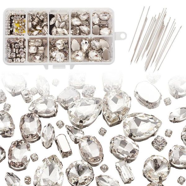 sew on glass rhinestone with brass prong settings garments accessoriess with sewing needles mixed shapes clear 18 qylexe, Black;white
sew on glass rhinestone with brass prong settings garments accessoriess with sewing needles mixed shapes clear 18 qylexe, Black;white