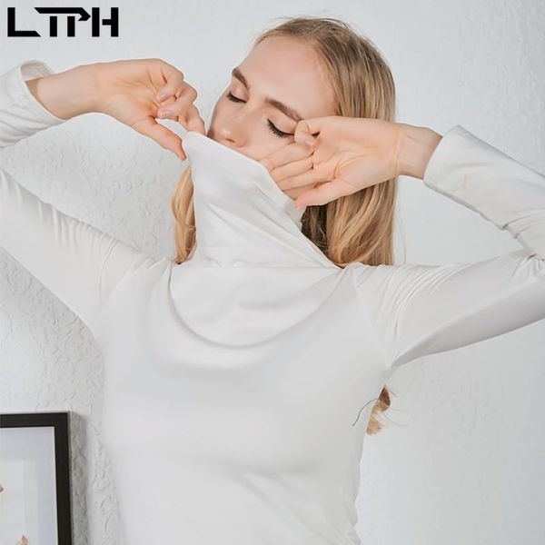 ltph solid color turtleneck bottoming shirt cotton long sleeve woman tshirts warm slim plus size fashion 2021 autumn winter new, White
ltph solid color turtleneck bottoming shirt cotton long sleeve woman tshirts warm slim plus size fashion 2021 autumn winter new, White