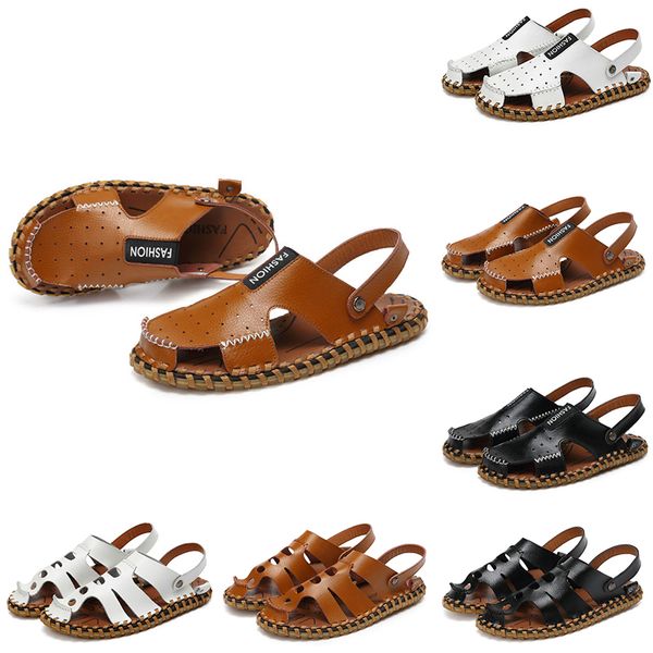 non-brand men leather sandals black white brown outdoor sandy beach mens spring summer sandals walking 39-45
non-brand men leather sandals black white brown outdoor sandy beach mens spring summer sandals walking 39-45