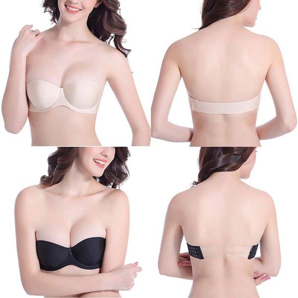gathering invisible bras bralette underwear women push up strapless bra wedding brassiere underwired back nude bras, Red;black
gathering invisible bras bralette underwear women push up strapless bra wedding brassiere underwired back nude bras, Red;black