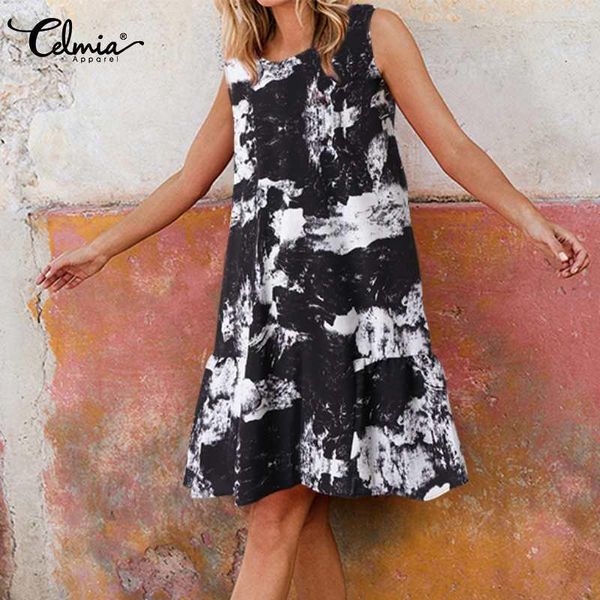 casual dresses 2021 summer beach dress women celmia sleeveless o neck knee-length sundress vintage tie dye print loose vestidos, Black;gray
casual dresses 2021 summer beach dress women celmia sleeveless o neck knee-length sundress vintage tie dye print loose vestidos, Black;gray