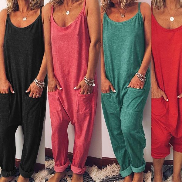 women casual loose pocket jumpsuits summer beach romper solid sleeveless overalls jumpsuit drop shipping good quality, Black;white
women casual loose pocket jumpsuits summer beach romper solid sleeveless overalls jumpsuit drop shipping good quality, Black;white