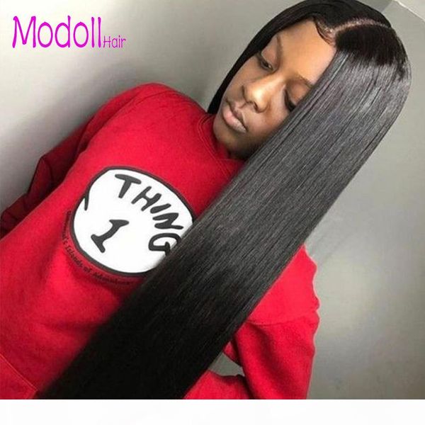 modoll lace front human hair wigs perruques straight human blonde hair lace front wigs 150% 13x4 pre plucked brazilian remy hair wig, Black;brown
modoll lace front human hair wigs perruques straight human blonde hair lace front wigs 150% 13x4 pre plucked brazilian remy hair wig, Black;brown