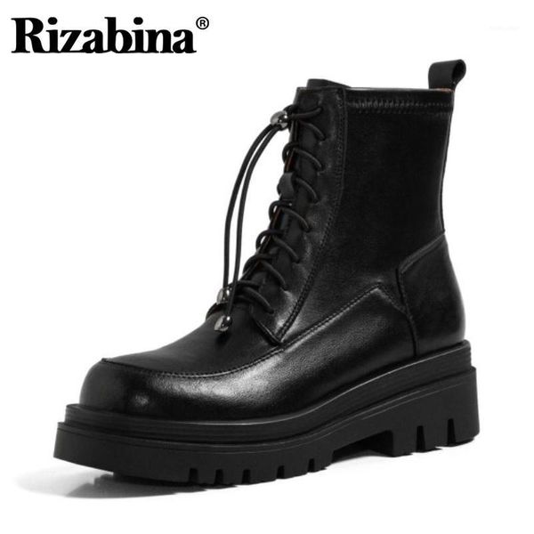 rizabina real leather woman short boots fashion platform thick heel warm winter shoes woman casual daily footwear size 34-401, Black
rizabina real leather woman short boots fashion platform thick heel warm winter shoes woman casual daily footwear size 34-401, Black