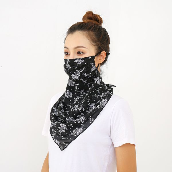 super large 60cm sunscreen for women neck guard pearl chiffon printed breathable mask to cover face veil triangular silk scarf 3 nar4i, Black
super large 60cm sunscreen for women neck guard pearl chiffon printed breathable mask to cover face veil triangular silk scarf 3 nar4i, Black