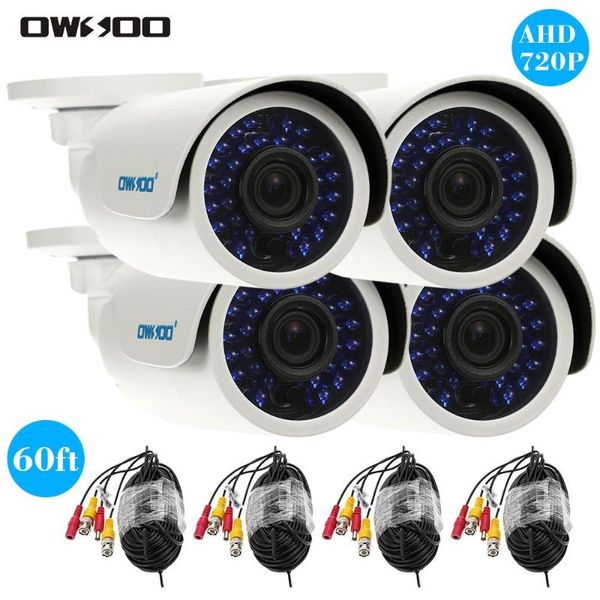 owsoo 4pcs ahd 720p 1500tvl security cctv camera + 4*60ft surveillance cable outdoor weatherproof ir-cut night view
owsoo 4pcs ahd 720p 1500tvl security cctv camera + 4*60ft surveillance cable outdoor weatherproof ir-cut night view