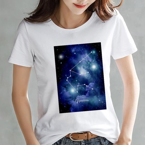 women 2020 summer harajuku t-shirt twelve constellation pattern printing t shirt casual short sleeve streetwear tshirt, White
women 2020 summer harajuku t-shirt twelve constellation pattern printing t shirt casual short sleeve streetwear tshirt, White