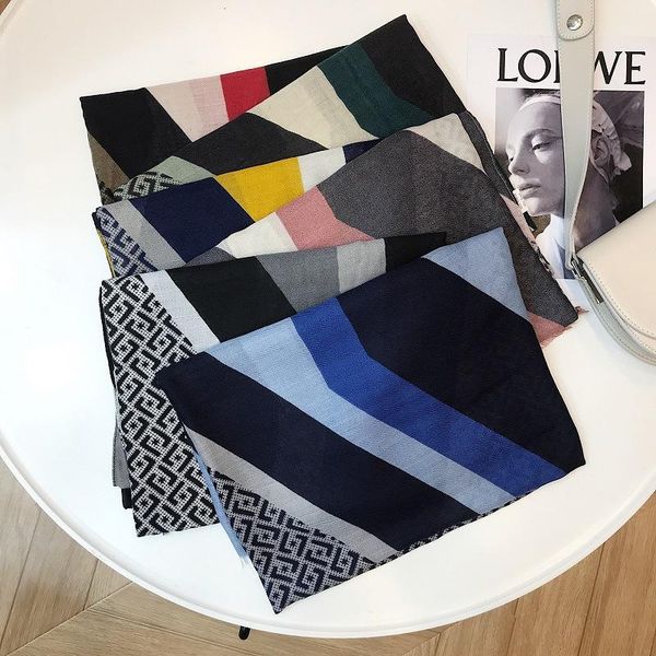 fashion savvy scarf women's summer scarf mix yellow blue letter splicing long holiday sunscreen cape dual purpose silk scarf wmtech, Blue;gray
fashion savvy scarf women's summer scarf mix yellow blue letter splicing long holiday sunscreen cape dual purpose silk scarf wmtech, Blue;gray