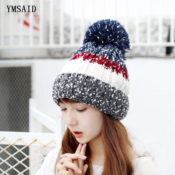 beanies cotton add wool fur ball cap pompoms winter hat for women girl ski hat knitted warm skullies cap, Blue;gray
beanies cotton add wool fur ball cap pompoms winter hat for women girl ski hat knitted warm skullies cap, Blue;gray