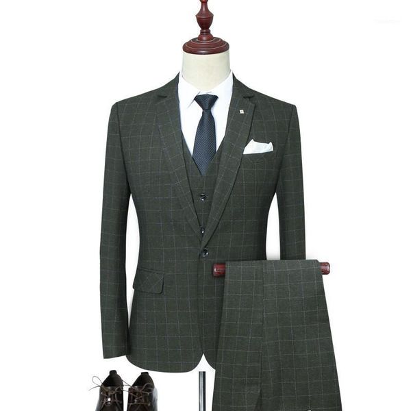 men's suits are now popular new men's business casual plaid suit three-piece suit (jacket + pants + vest) wedding groom dress1, White;black
men's suits are now popular new men's business casual plaid suit three-piece suit (jacket + pants + vest) wedding groom dress1, White;black
