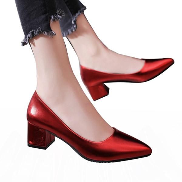 dress shoes lihuamao women square heel pointed toe slip on ladies pumps for party wedding red, Black
dress shoes lihuamao women square heel pointed toe slip on ladies pumps for party wedding red, Black