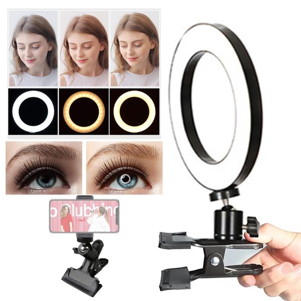 clip on led selfie ring light with cell phone holder flexible dimmable makeup desk table lamp p studio for live stream
clip on led selfie ring light with cell phone holder flexible dimmable makeup desk table lamp p studio for live stream