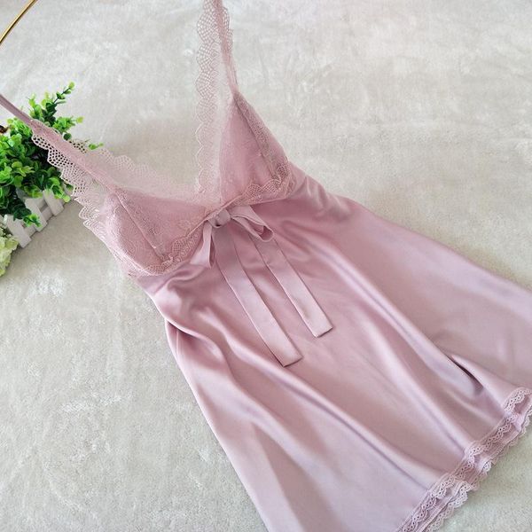 women's sleepwear satin lady nightgown lace spaghetti strap nightdress intimate lingerie silky kimono robe home dressing gown, Black;red
women's sleepwear satin lady nightgown lace spaghetti strap nightdress intimate lingerie silky kimono robe home dressing gown, Black;red