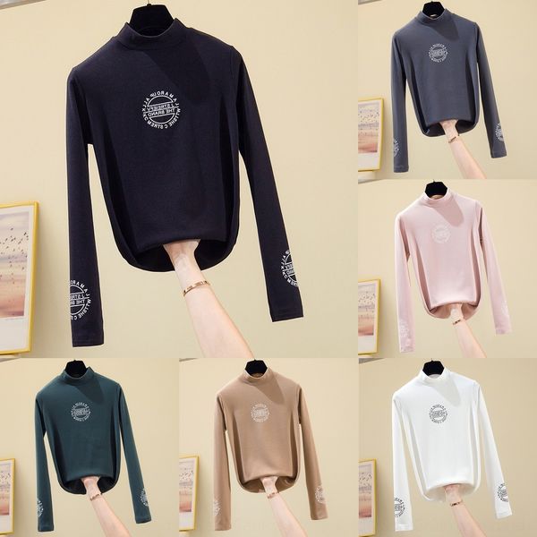 jz9fu slim and winter double-side high neck autumn bottoming shirt women's long sleeve t-shirt thickened with printed warm halfoptop, White
jz9fu slim and winter double-side high neck autumn bottoming shirt women's long sleeve t-shirt thickened with printed warm halfoptop, White
