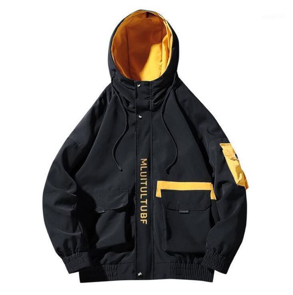 men's jackets men's hooded jacket personalized workwear spring and autumn loose casual sports trend all-match wholesale1, Black;brown
men's jackets men's hooded jacket personalized workwear spring and autumn loose casual sports trend all-match wholesale1, Black;brown