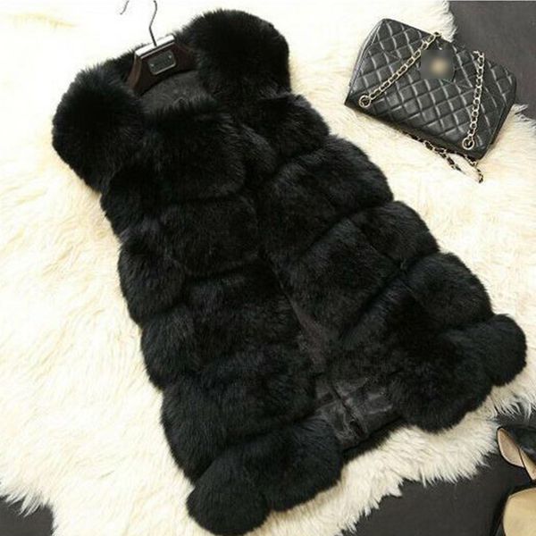 winter sleeveless faux fur vest women warm slim outerwear female solid patchwork fur overcoats 2020 women casual fur coats lj201204, Black
winter sleeveless faux fur vest women warm slim outerwear female solid patchwork fur overcoats 2020 women casual fur coats lj201204, Black