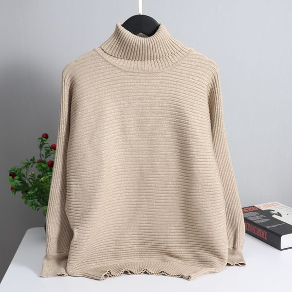 2021 new oversize glitter turtlelneck women autumn winter warm knitted jumper batwing sleeve pullover sweater s61u, White;black
2021 new oversize glitter turtlelneck women autumn winter warm knitted jumper batwing sleeve pullover sweater s61u, White;black