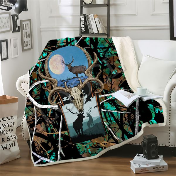 cloocl blankets animal deer hunting 3d print casual style sofa travel throw blanket plush quilt
cloocl blankets animal deer hunting 3d print casual style sofa travel throw blanket plush quilt