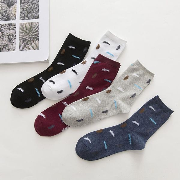 ljiqq 5pairs men cotton crew socks for men's business spring summer casual solid color socks feathers1, Black
ljiqq 5pairs men cotton crew socks for men's business spring summer casual solid color socks feathers1, Black