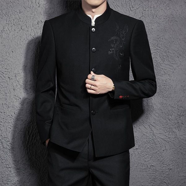 chinese tunic suits mens black mandarin collar suits men chinese yun yat sens uniform 2 pcs set slim fit traje novio hombre 2020, White;black
chinese tunic suits mens black mandarin collar suits men chinese yun yat sens uniform 2 pcs set slim fit traje novio hombre 2020, White;black