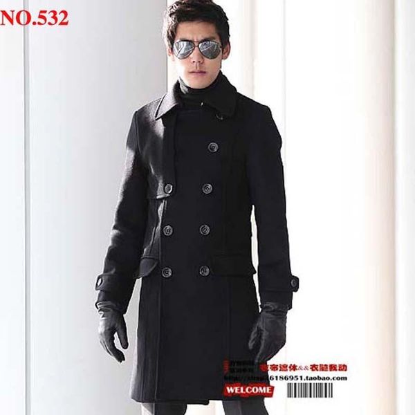 spring fashion woolen outerwear elegant classic long design men wool coat clothing / s-xxxl, Black
spring fashion woolen outerwear elegant classic long design men wool coat clothing / s-xxxl, Black
