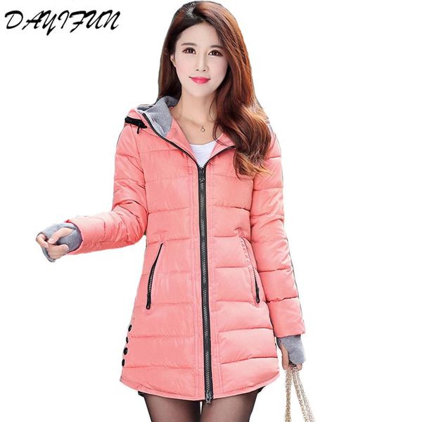 2021 women winter hooded warm coat candy color cotton padded jacket female long parka womens wadded jaqueta feminina c313, Black
2021 women winter hooded warm coat candy color cotton padded jacket female long parka womens wadded jaqueta feminina c313, Black