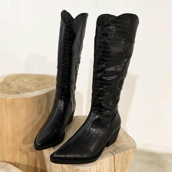 boots deat 2021 autumn and winter fashion casual pointed thick heeled western cowboy high knightsboots women sf955, Black
boots deat 2021 autumn and winter fashion casual pointed thick heeled western cowboy high knightsboots women sf955, Black