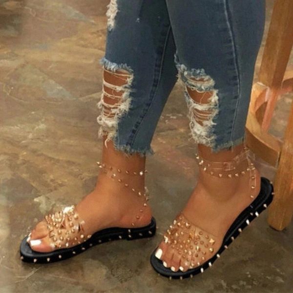 women rivet sandals 2020 women's ankle strap buckle woman summer female beach shoes plus transparent bling flats drop shipping #1q11, Black
women rivet sandals 2020 women's ankle strap buckle woman summer female beach shoes plus transparent bling flats drop shipping #1q11, Black
